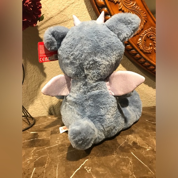 Russ Blue Plush Dragon Toy - Picture 3 of 4